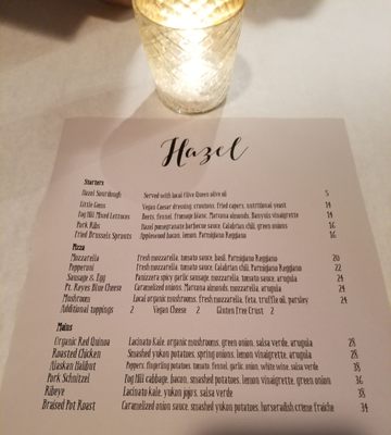 Menu photo 4 Hazel Occidental, CA