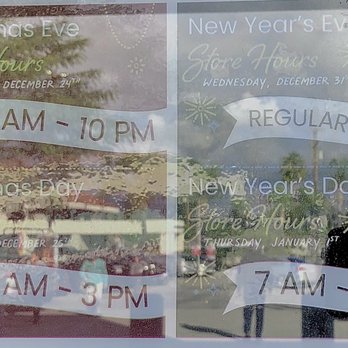Vons - Christmas Hours - Closes 3PM - Grocery Near Me - West Covina, California