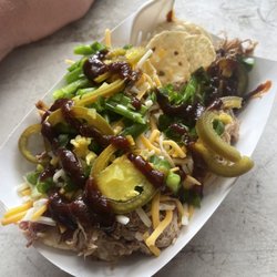 Smoke Wagon BBQ - Pulled pork nachos are the best!!