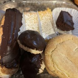 Doghouse Bakery and More - Brownie, coconut chocolate pastry, creme filled pastry, lemon pastry & cookies