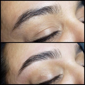 Makeup Bestie Beauty - Before and after my Keratin Brow treatment. Rita is amazing! - Waxing Near Me - Cutler Bay, Florida