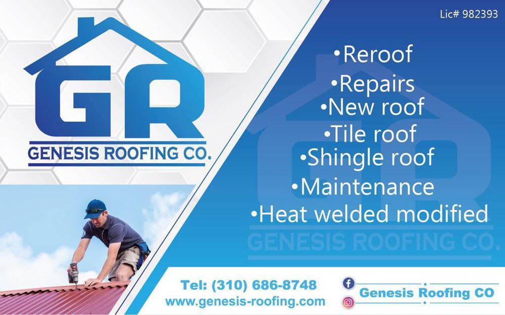Slide of Genesis Roofing