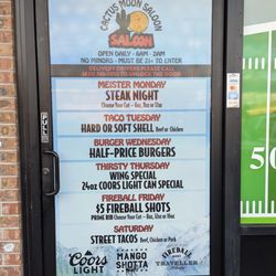 Cactus Moon Saloon - Daily Specials