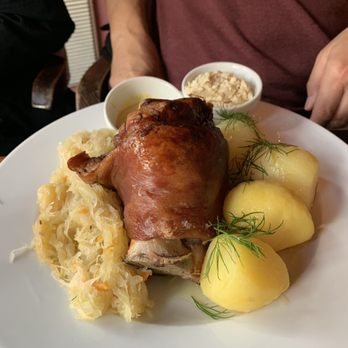 Radio Cafe - Roasted pork knuckle- $42 Polish dollars - Polish Near Me - Warsaw, MZ