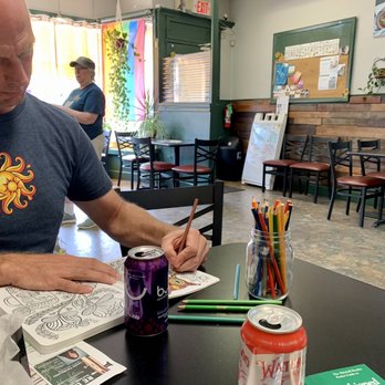 The Gentle Giant Cafe - Nice open sunny seating area - Vegan Near Me - Pitman, New Jersey