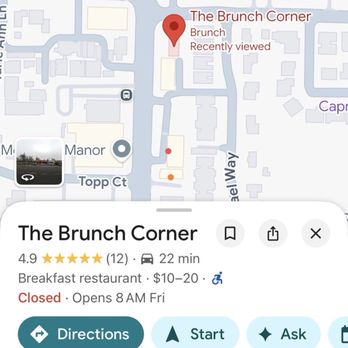 The Brunch Corner - My web search. - Breakfast & Brunch Near Me - Carmichael, California