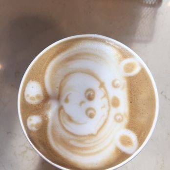 Green Star Coffee - Very cool foam work on a latte! - Coffee Roasteries Near Me - Goleta, California