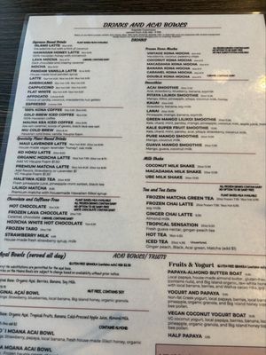 Menu photo 4 Island Vintage Coffee Kapolei, HI