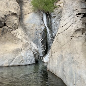 Tahquitz Canyon - Beautiful waterfall at the mid point of the loop - Hiking Near Me - Palm Springs, California Tahquitz Canyon - Beautiful waterfall at the mid point of the loop - Hiking Near Me - Palm Springs, California