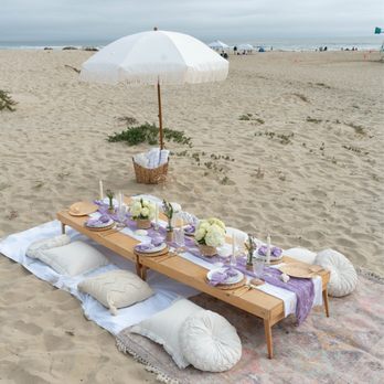 Gather & Bloom - Beautiful Beach Picnic - Wedding Planning Near Me