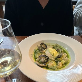 Foreign Cinema - Halibut with Clams - Breakfast & Brunch Near Me - San Francisco, California Foreign Cinema - Halibut with Clams - Breakfast & Brunch Near Me - San Francisco, California