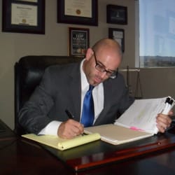 Weinrieb Law Firm - Attorney Garret Weinrieb preparing for an Attempted Murder trial in the Van Nuys Superior Court.
