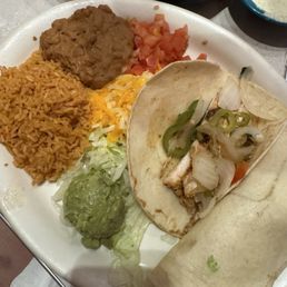 Two fajita tacos