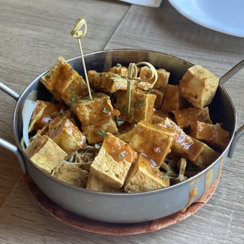New Thai Bistro - Crispy Tofu with peanut sauce. I could eat this all day!! - Thai Near Me - Pleasanton, California New Thai Bistro - Crispy Tofu with peanut sauce. I could eat this all day!! - Thai Near Me - Pleasanton, California