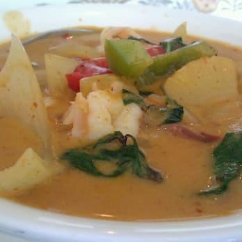 Thai Village - Pineapple Curry with Shrimp - Thai Near Me - Honolulu, Hawaii Thai Village - Pineapple Curry with Shrimp - Thai Near Me - Honolulu, Hawaii