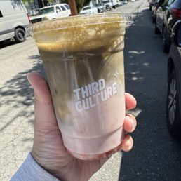Roasted Strawberry Lychee Matcha Latte Roasted Strawberry Lychee Matcha Latte
