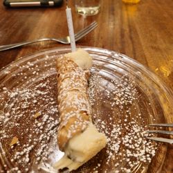 Cariera's Restaurant - My birthday cannoli