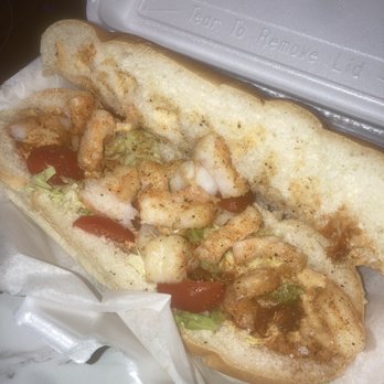 The Hangar Bay Cafe & Gallery - Spicy Cajun Po Boy Sandwich - New American Near Me - Atlantic Beach, Florida The Hangar Bay Cafe & Gallery - Spicy Cajun Po Boy Sandwich - New American Near Me - Atlantic Beach, Florida
