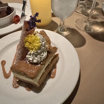 Restaurant Paradis - Carrot cake ice cream sandwich.  Tastes like a pumpkin roll.  So delicious - New American Near Me - Rosemary Beach, Florida