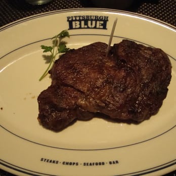 Pittsburgh Blue - Aged boneless ribeye...good but chewy...not worth the cash. - Steakhouses Near Me - Maple Grove, Minnesota Pittsburgh Blue - Aged boneless ribeye...good but chewy...not worth the cash. - Steakhouses Near Me - Maple Grove, Minnesota