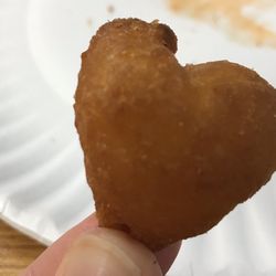 Dairy Shed Too & Ramrod's Pizza - Corn nugget that just happened to be shaped like a heart!