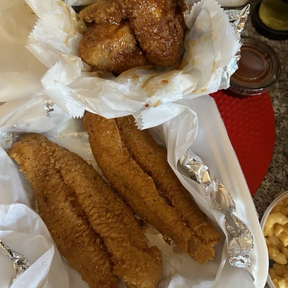 HomeStyle BBQ - 2 whole Bang Bang wings & catfish - Barbeque Near Me - Bedford Heights, Ohio HomeStyle BBQ - 2 whole Bang Bang wings & catfish - Barbeque Near Me - Bedford Heights, Ohio
