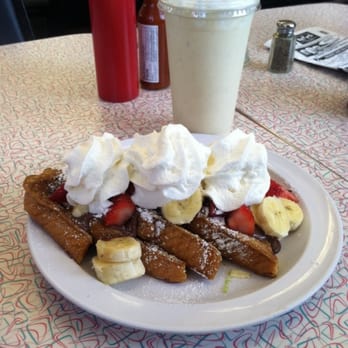Beeps Fast Food - Strawberry and Banana French toast yumm! - Fast Food Near Me - Van Nuys, California