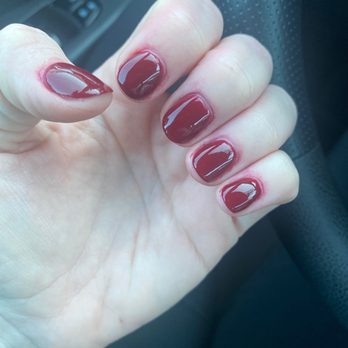 Aloha Nails Spa - Polish all over my fingers - Nail Salons Near Me - Barrington, Rhode Island