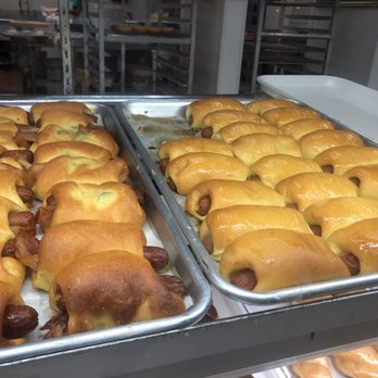 Pulaski's Donuts - Sausage Rolls with and without Bacon (oh, and all the sausage they use has cheese-- sorry Lactose Intolerants...) - Donuts Near Me - Dallas, Texas