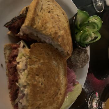 The Refuge - 963 pastrami was tasty and the pastrami was moist and not greasy. Excellent friendly and fast service. - Burgers Near Me - San Carlos, California