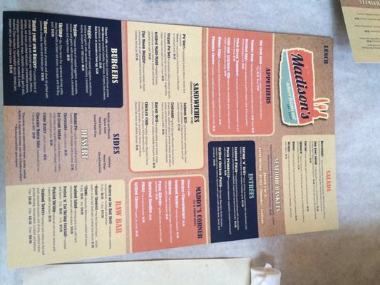 Menu photo 4 Madison's Port Royal, SC