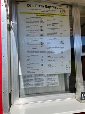 Menu photo 2 Dj's Pizza Express Pala, CA