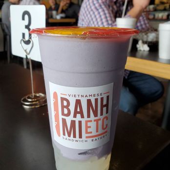 Banh Mi ETC - Taro with lychee jelly - Vietnamese Near Me - Houston, Texas