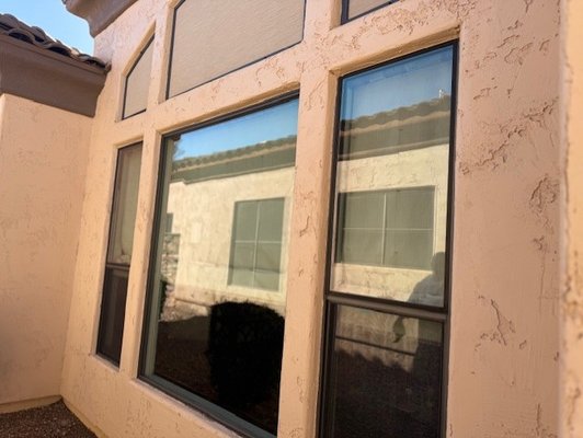 Full Service - Full service on the home for a driveway wash, house wash, window cleaning, rock wall washing.