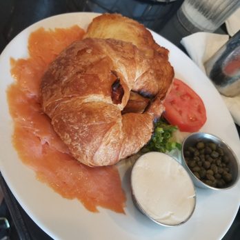 Sweet E's Cafe - Lox on a croissant instead of a bagel. - Cafes Near Me - Honolulu, Hawaii Sweet E's Cafe - Lox on a croissant instead of a bagel. - Cafes Near Me - Honolulu, Hawaii