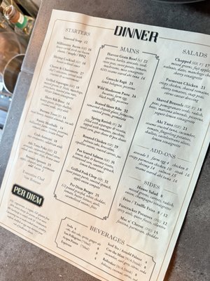 Menu photo 1 Per Diem - Transit Center San Francisco, CA