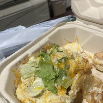 Oh My Burger - Chicken Alfredo shrimp tacos - Burgers Near Me - Gardena, California Oh My Burger - Chicken Alfredo shrimp tacos - Burgers Near Me - Gardena, California