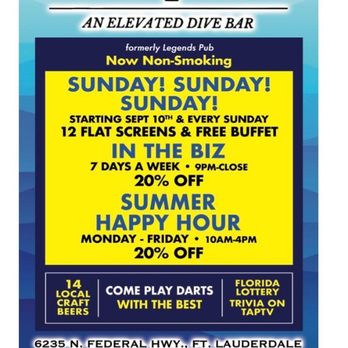 High Dive Bar - a flyer for the event - Dive Bars Near Me - Fort Lauderdale, Florida High Dive Bar - a flyer for the event - Dive Bars Near Me - Fort Lauderdale, Florida