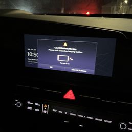 The original car with low battery. The original car with low battery.