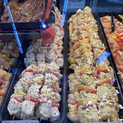 Chicken kabobs: ready to grill