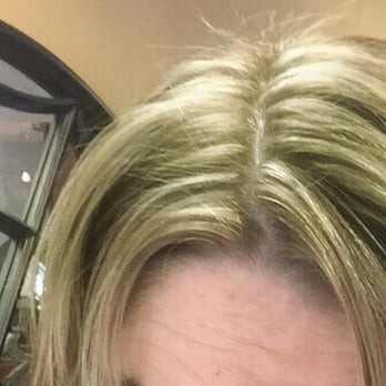 Cosmo Bleu Salon - My over-processed green hair after they attempted to "fix" it - Hair Salons Near Me - Princeton, New Jersey