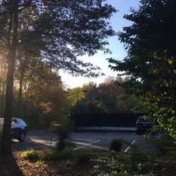 Wakefield Chapel Pool - Parking lot & tennis court