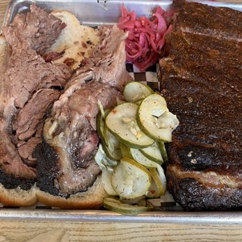 Wood Shop BBQ - Brisket (Per Pound) Pork Spare Ribs (11-12 Bones Per Slab) - Barbeque Near Me - Seattle, Washington