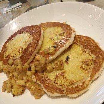 Mezze - Pineapple Upside Down Pancakes - American Near Me - West Palm Beach, Florida Mezze - Pineapple Upside Down Pancakes - American Near Me - West Palm Beach, Florida
