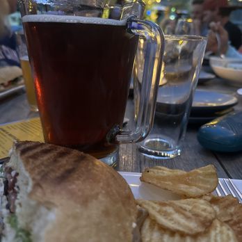 Postino South Tempe - Nine Iron Panini with a pitcher of beer - Wine Bars Near Me - Tempe, Arizona