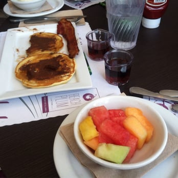 Beach Plum Kitchen - Chocolate chip pancakes - New American Near Me - Carlsbad, California Beach Plum Kitchen - Chocolate chip pancakes - New American Near Me - Carlsbad, California