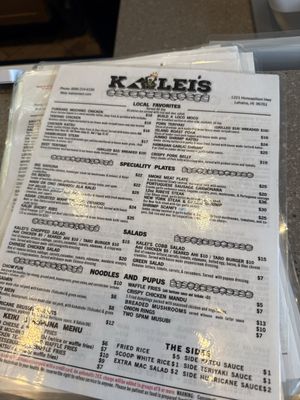 Menu photo 6 Kaleis Lahaina, HI Menu photo 6 Kaleis Lahaina, HI