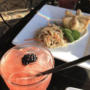 Perch - The best blackberry tequila cocktails ($7 happy hour/Aperitif Hour drink) and Brie En Croute appetizer - Lounges Near Me - Los Angeles, California