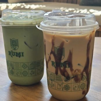 Rumi Coffee - Iced Matcha Latte $5.75 & Iced Golden Latte $6.25 - Coffee & Tea Near Me - Fresno, California
