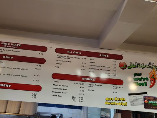 Menu photo 4 Jalapeno's Taqueria Modesto, CA